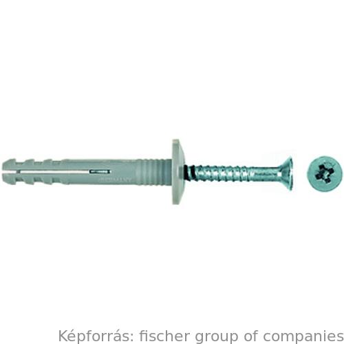 N 8x40 P beütődübel peremmel