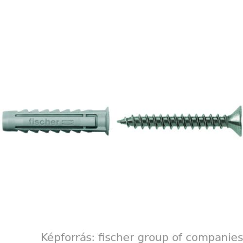 SX 8 S/20 nylondübel csavarral